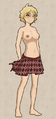 Maroon checkered skirt.png